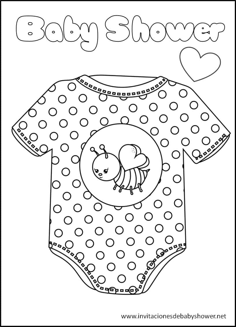 dibujos para colorear de baby shower